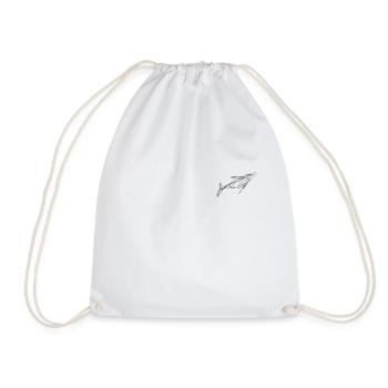 Whale whale - Drawstring Bag - white - Front