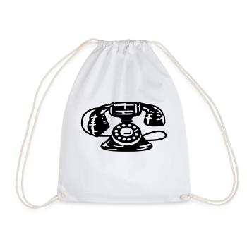 Téléphone Ancien - Sac de sport léger - blanc - Devant