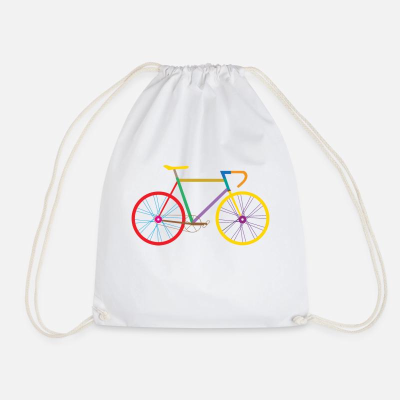 Cycling / Cycling - Drawstring Bag - white