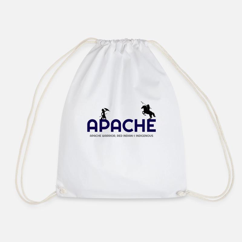 Alles über Apache, Apache Indian, Apache hoodies, A - Turnbeutel - Weiß