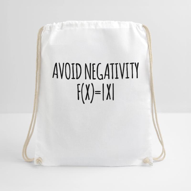 Avoid negativity math école cadeau enseignant Sac de sport léger