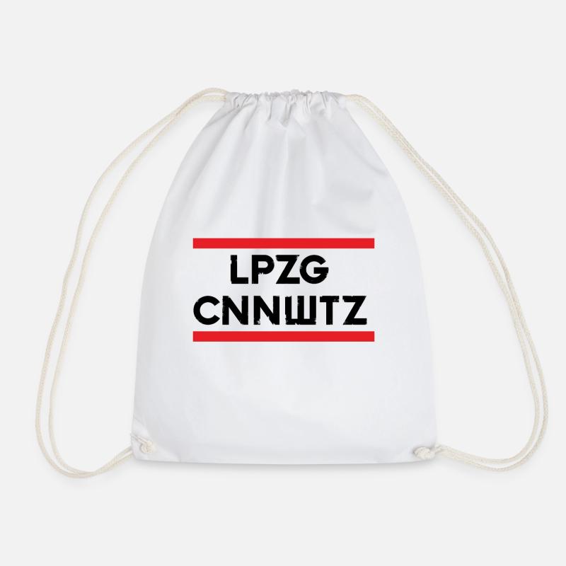 Leipzig Connewitz - Drawstring Bag - white