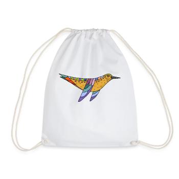oiseau - Sac de sport léger - blanc - Devant