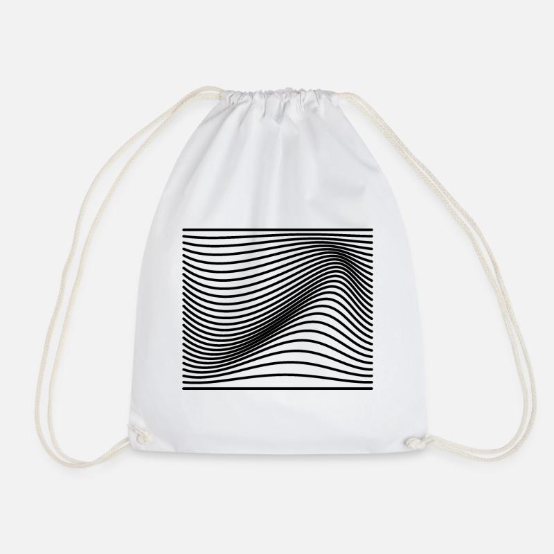 Vagues Vagues Abstraites - Sac de sport léger - blanc