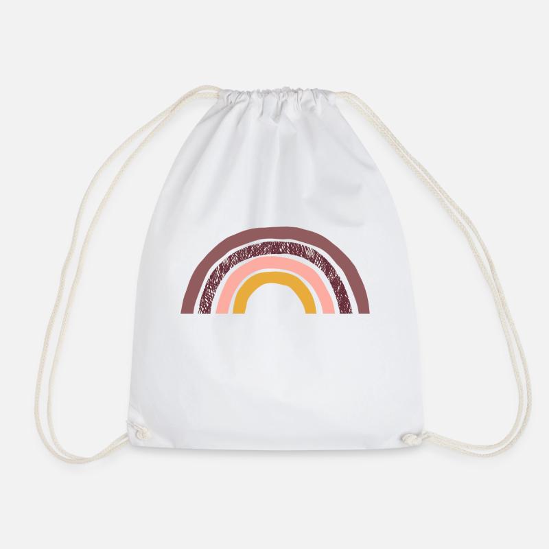 REGENBOGEN - Turnbeutel - Weiß