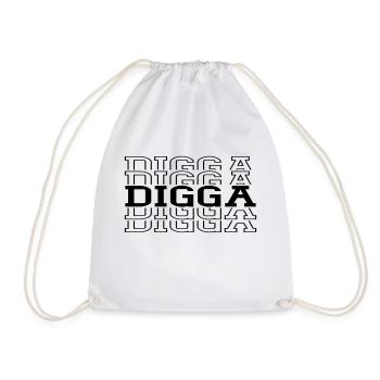 digga - Turnbeutel - Weiß - Vorne