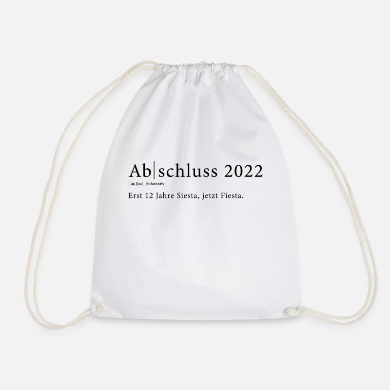Abschluss 2022 Motto - Turnbeutel - Weiß