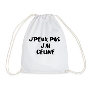 J'PEUX PAS J'AI CELINE - Sac de sport léger - blanc - Devant