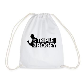 savetriplebogey - Turnbeutel - Weiß - Vorne