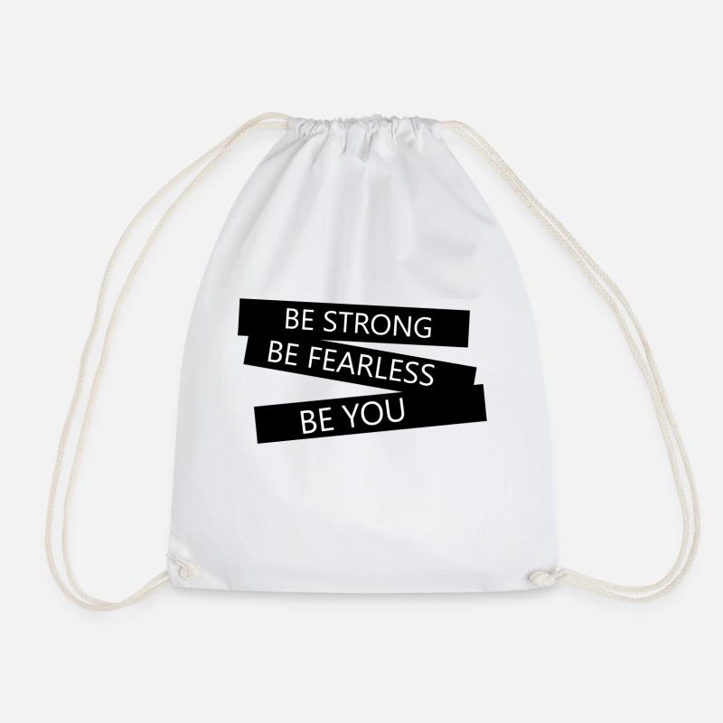 BE YOU - Drawstring Bag - white