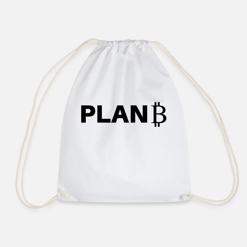 BITCOIN - Drawstring Bag - white