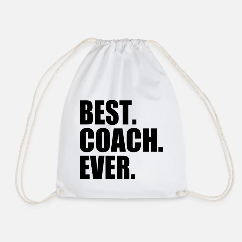 Best coach ever - Turnbeutel - Weiß