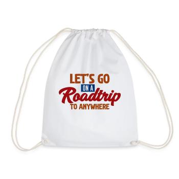 Partons en roadtrip n’importe où - Sac de sport léger - blanc - Devant