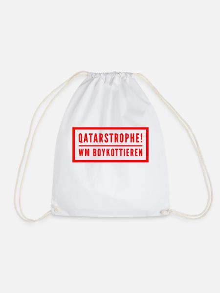Qatar Katastrophe - Turnbeutel - Weiß