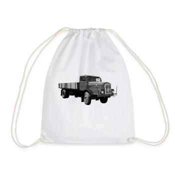H6 Truck IFA Werdau DDR Oldtimer Ostalgie - Drawstring Bag - white - Front