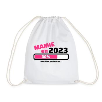 mamie en 2023 veuillez patienter - Sac de sport léger - blanc - Devant