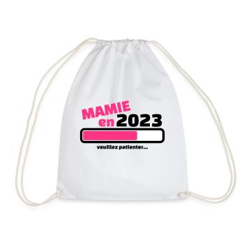 mamie en 2023 veuillez patienter - Sac de sport léger - blanc - Devant