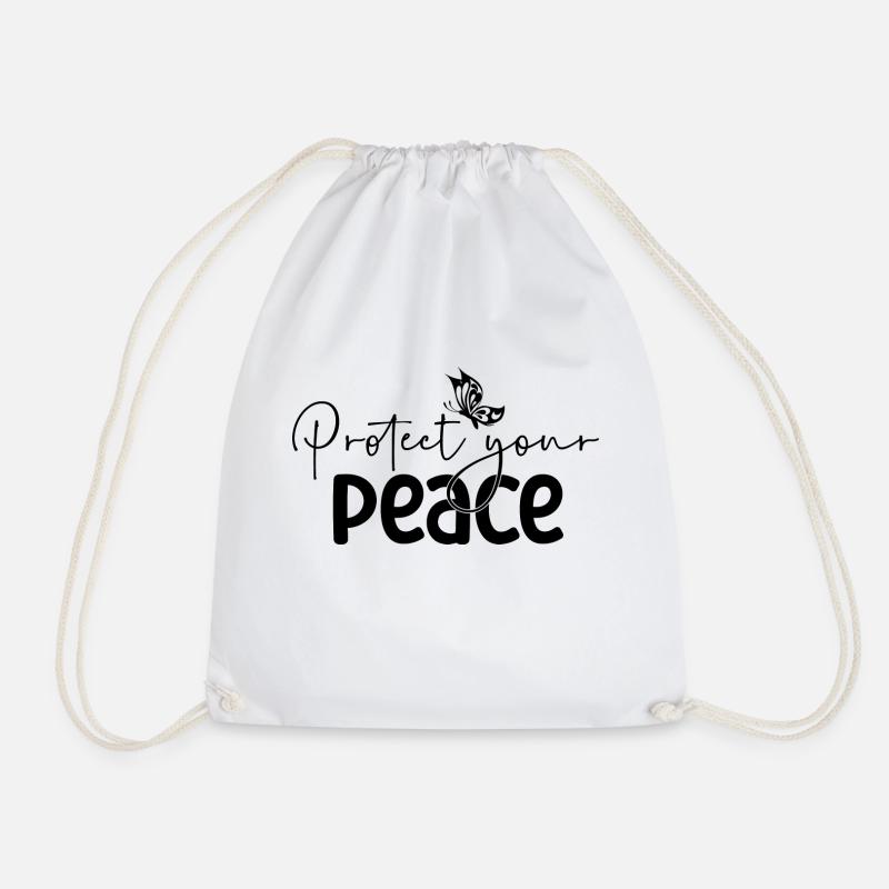 Protect your Peace - Turnbeutel - Weiß