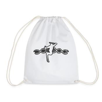 Skiers Ski Design Ski Skiing Outfit Skiing - Drawstring Bag - white - Front