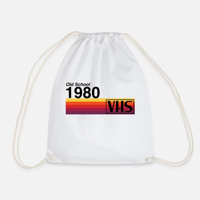 Alte Schule 1980 - VHS - Turnbeutel - Weiß