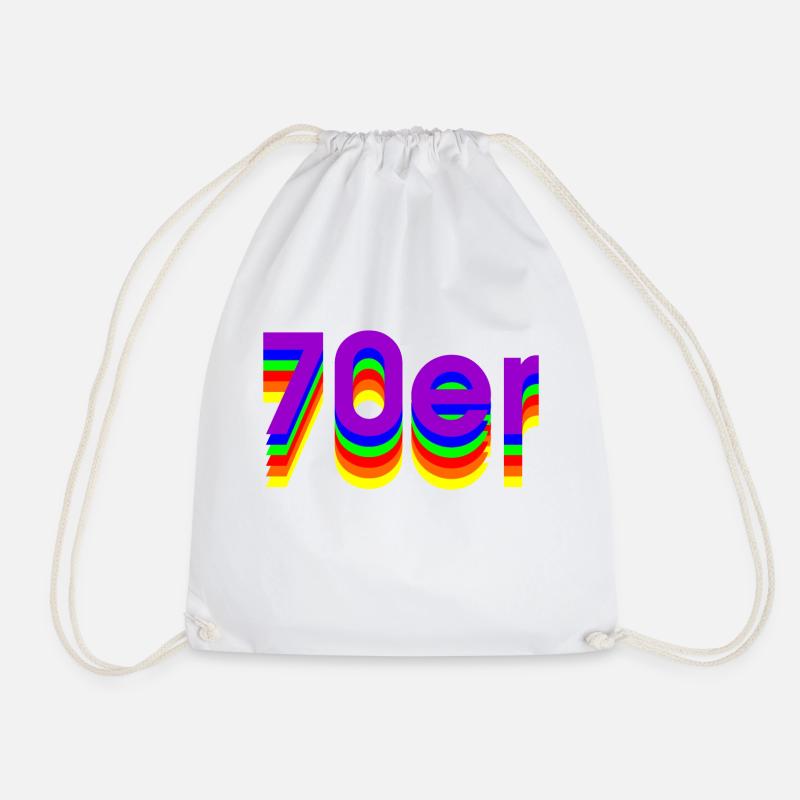 70er - Turnbeutel - Weiß