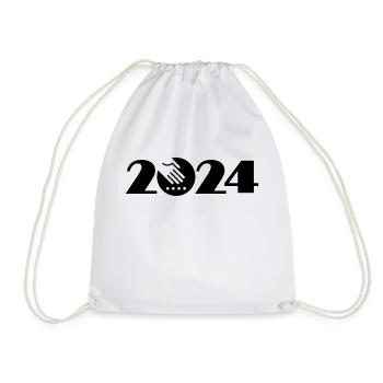 Farmer 2024, Gardener 2024 - Drawstring Bag - white - Front