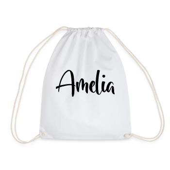 Name - Amelia - Turnbeutel - Weiß - Vorne