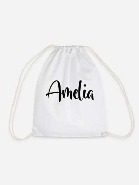 Name - Amelia - Turnbeutel - Weiß