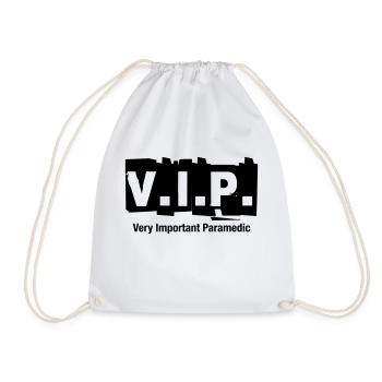 V.I.P. Very Important Paramedic - Drawstring Bag - white - Front