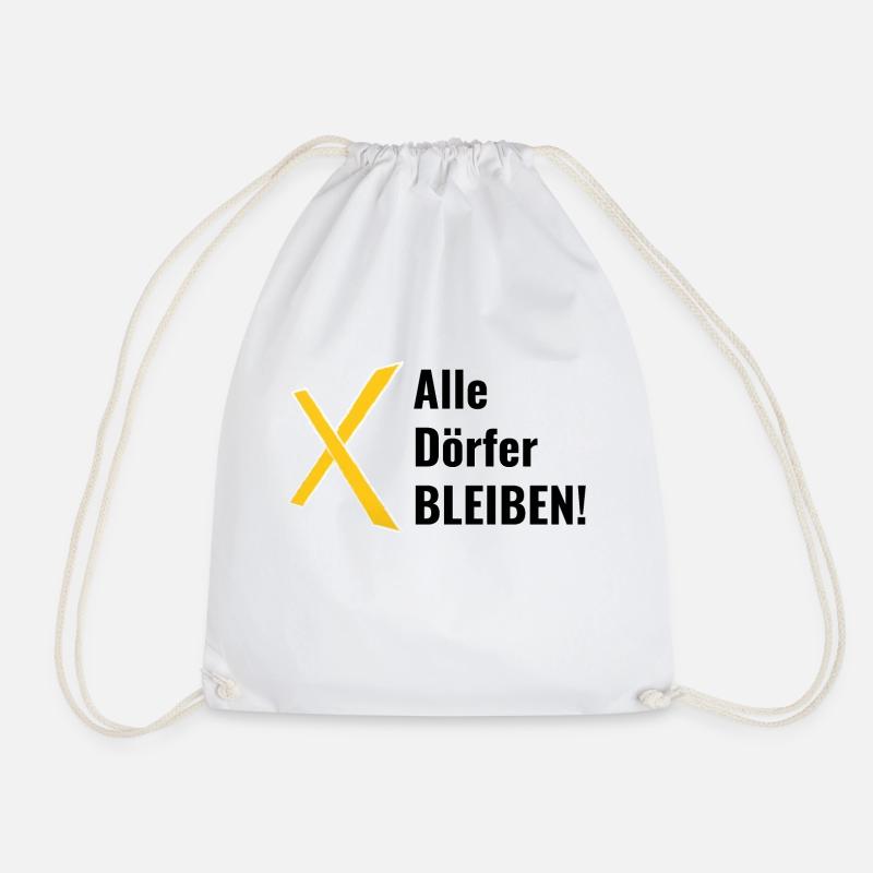 Alle Dörfer bleiben - Turnbeutel - Weiß