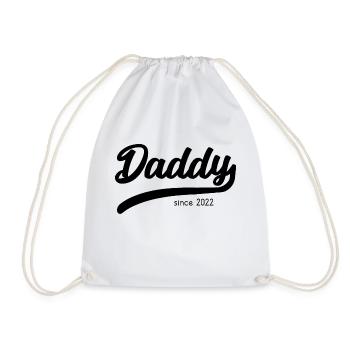 Papa depuis 2022 - T-shirt papa élégant - Sac de sport léger - blanc - Devant