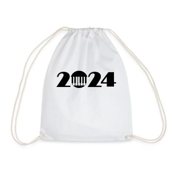 Piano 2024, Concert 2024, Piano Player 2024 - Drawstring Bag - white - Front