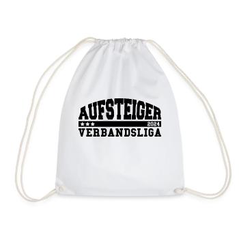 Aufsteiger 2024 Verbandsliga Aufstieg Fußball - Turnbeutel - Weiß - Vorne