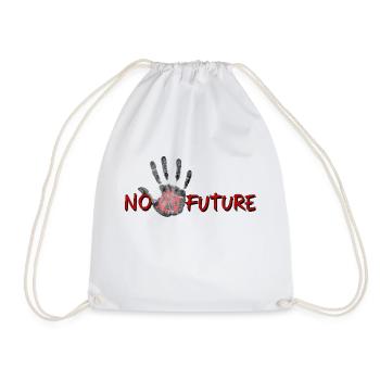 No Future Palm - Turnbeutel - Weiß - Vorne