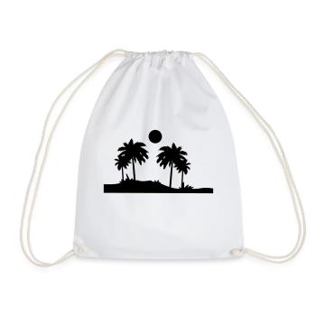 Palmiers - Sac de sport léger - blanc - Devant
