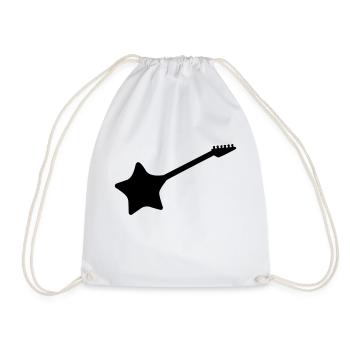 Star Guitar - Drawstring Bag - white - Front