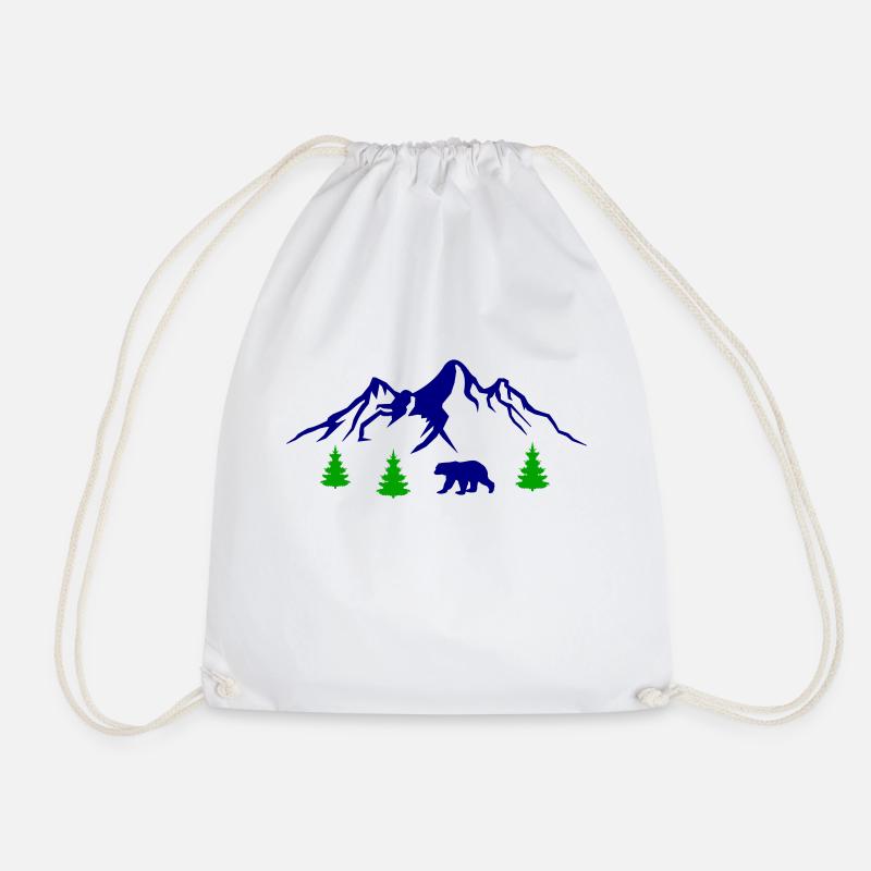 berge bär - Turnbeutel - Weiß