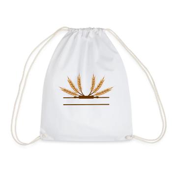 Grain with rolling pin - Drawstring Bag - white - Front