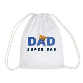 Super-Papa - Turnbeutel - Weiß - Vorne