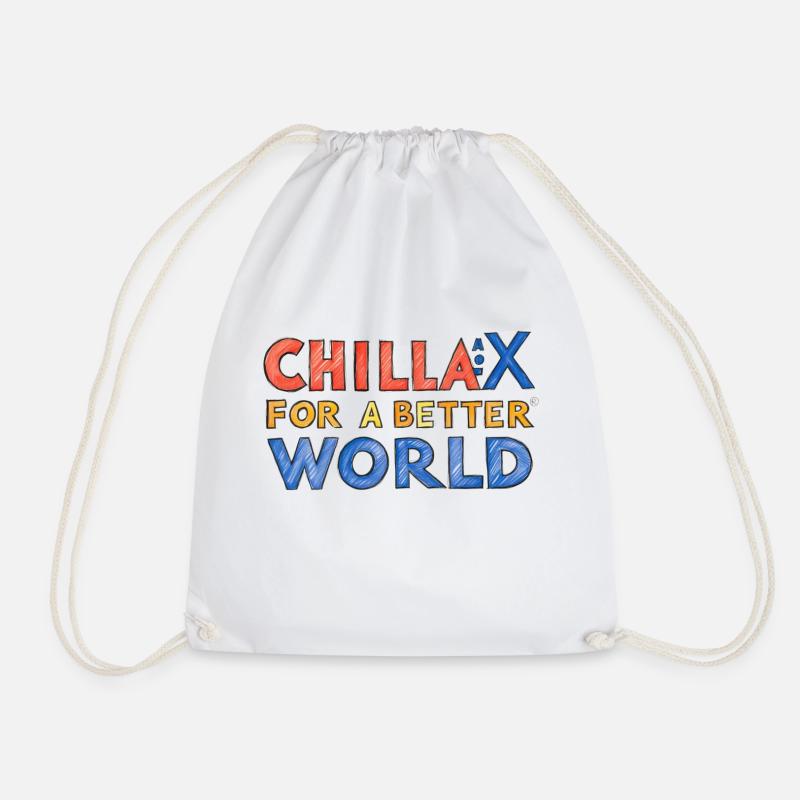 Chillax - Drawstring Bag - white