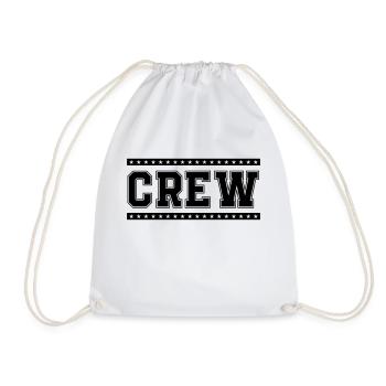 crew - Drawstring Bag - white - Front
