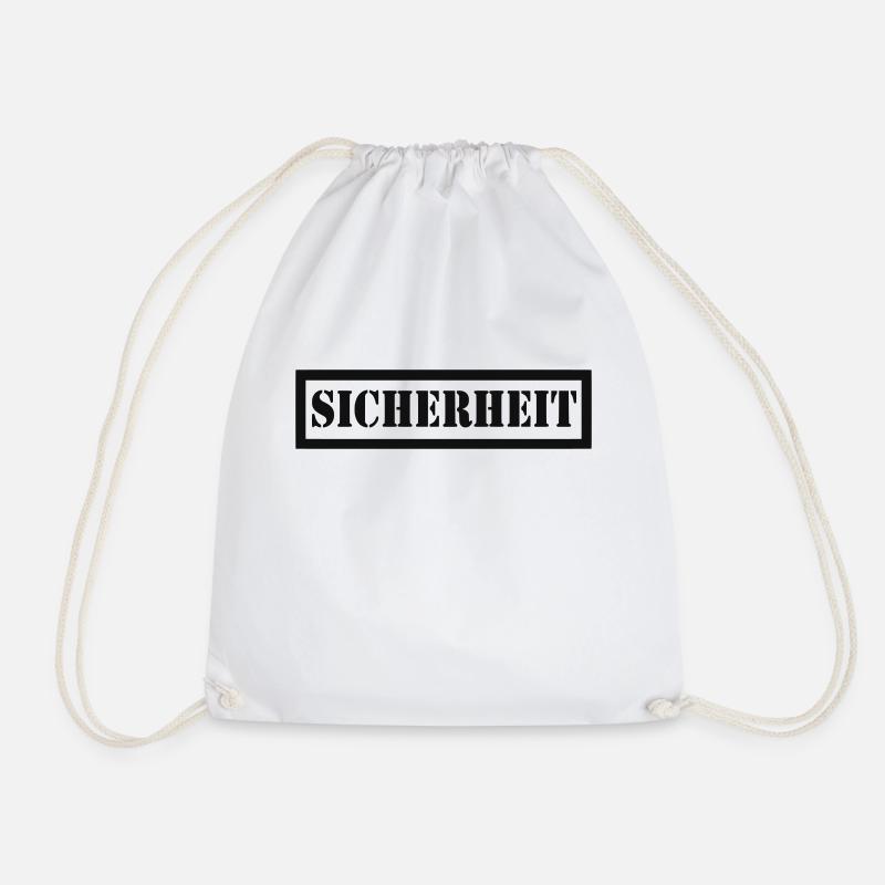 Sicherheit - Turnbeutel - Weiß