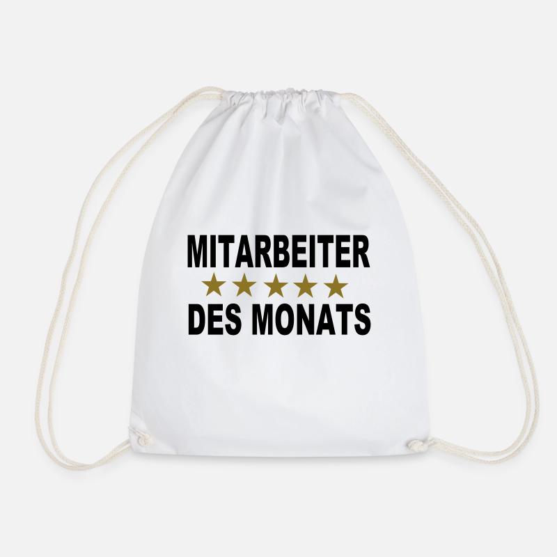 Mitarbeiter des Monats - Turnbeutel - Weiß