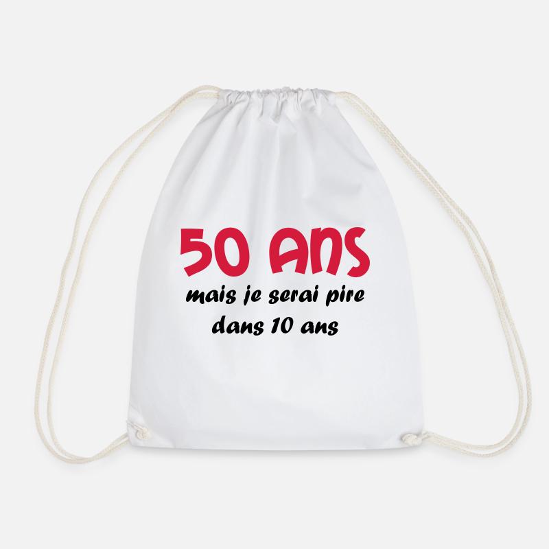 50 ans - Turnbeutel - Weiß