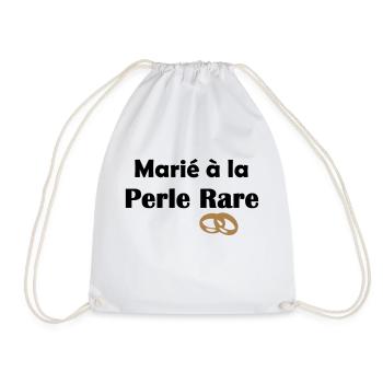 Marié à la Perle rare Mariage - Sac de sport léger - blanc - Devant