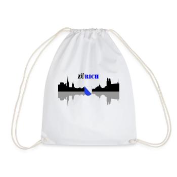 zürich - Drawstring Bag - white - Front