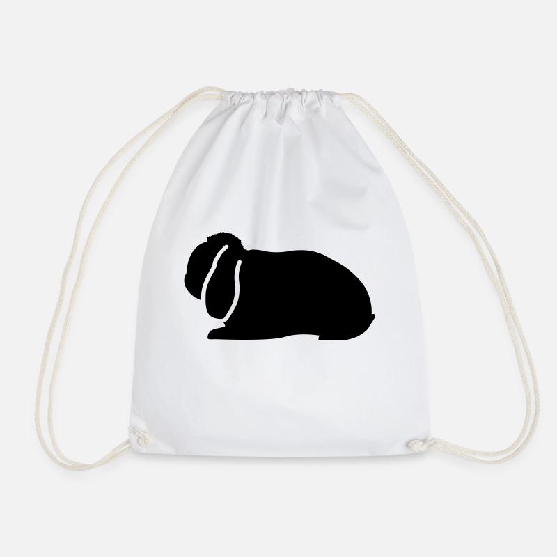 NHD Emblem Zwergwidder hase kaninchen widder - Turnbeutel - Weiß