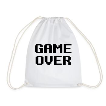 Game Over - Turnbeutel - Weiß - Vorne