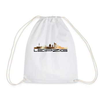 Leipzig skyline - Drawstring Bag - white - Front