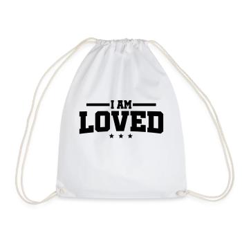 I am loved - Turnbeutel - Weiß - Vorne